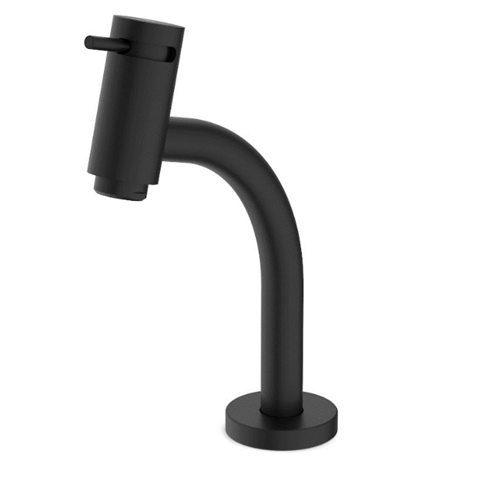 Torneira lavatório mesa bica baixa Basic preto Celite