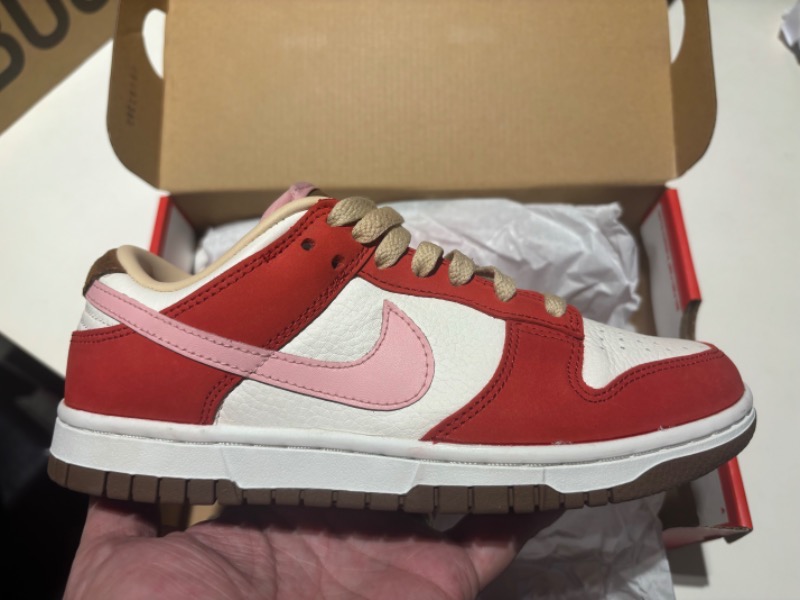 Foto 2 de Nike Dunk Low Sail and Sport Red — 35, Usado