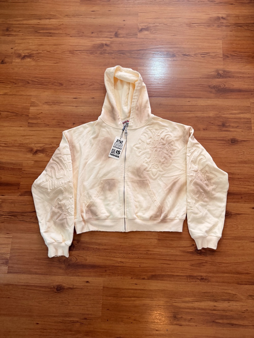 Moletom Vale Lives Forever Zip Up Carver Cream — XG, Novo