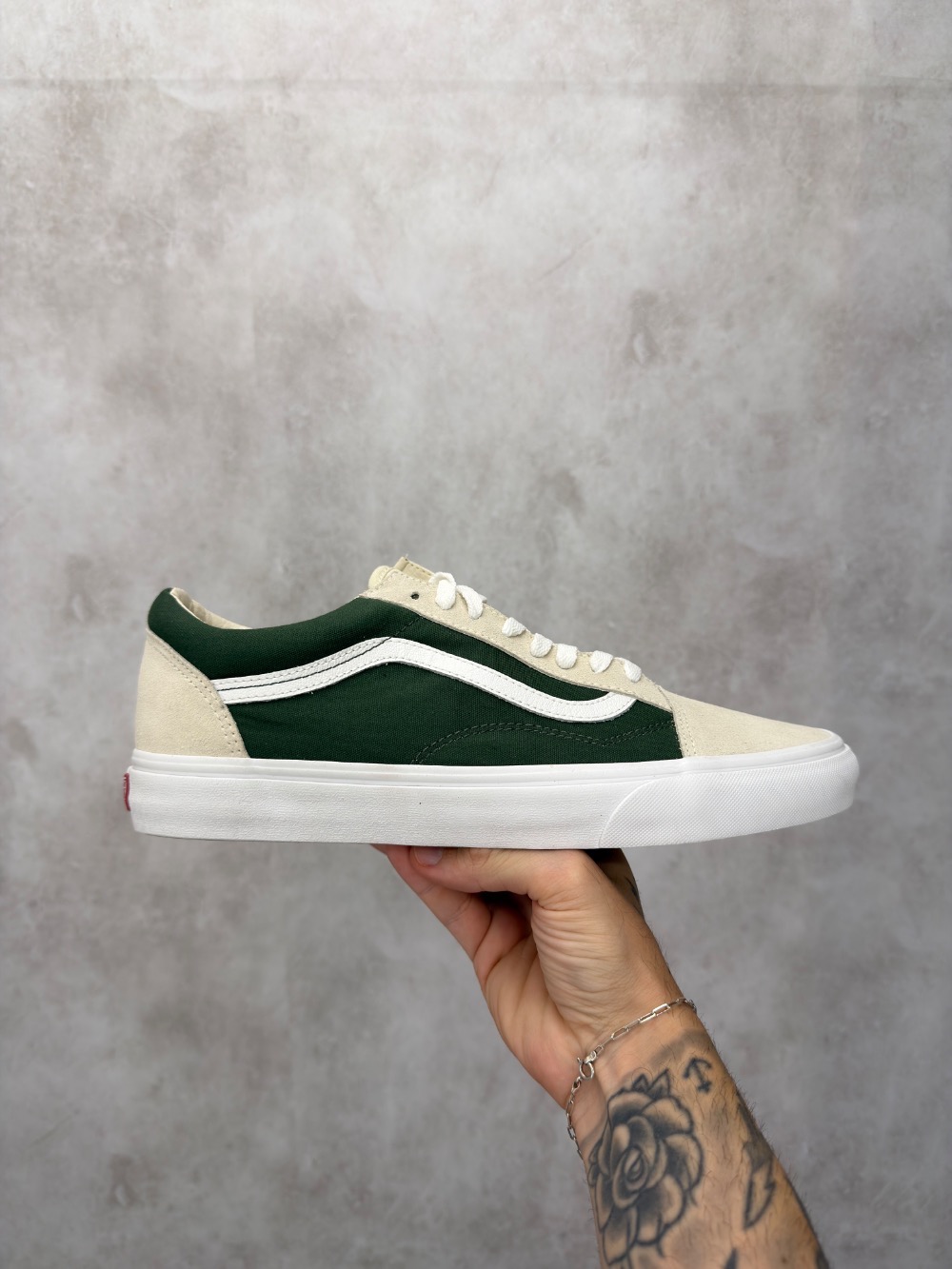 Vans Old Skool Cream Green — 40 / 41 / 43, Novo