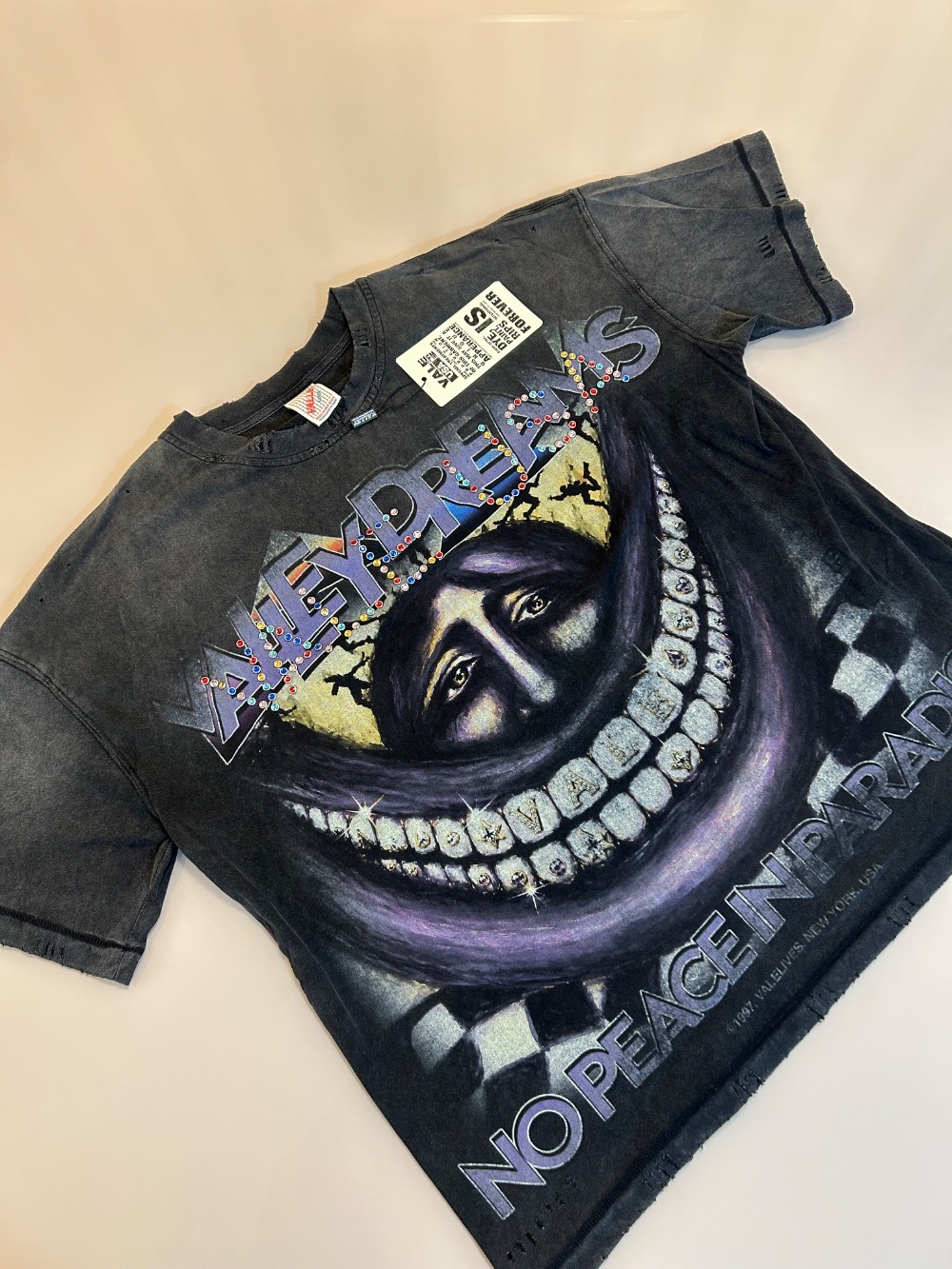 Camiseta Vale Lives Forever Smiley Face Black — M, Novo