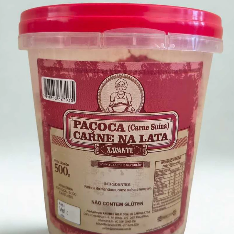 Paçoca de Carne de Lata 500g - Xavante