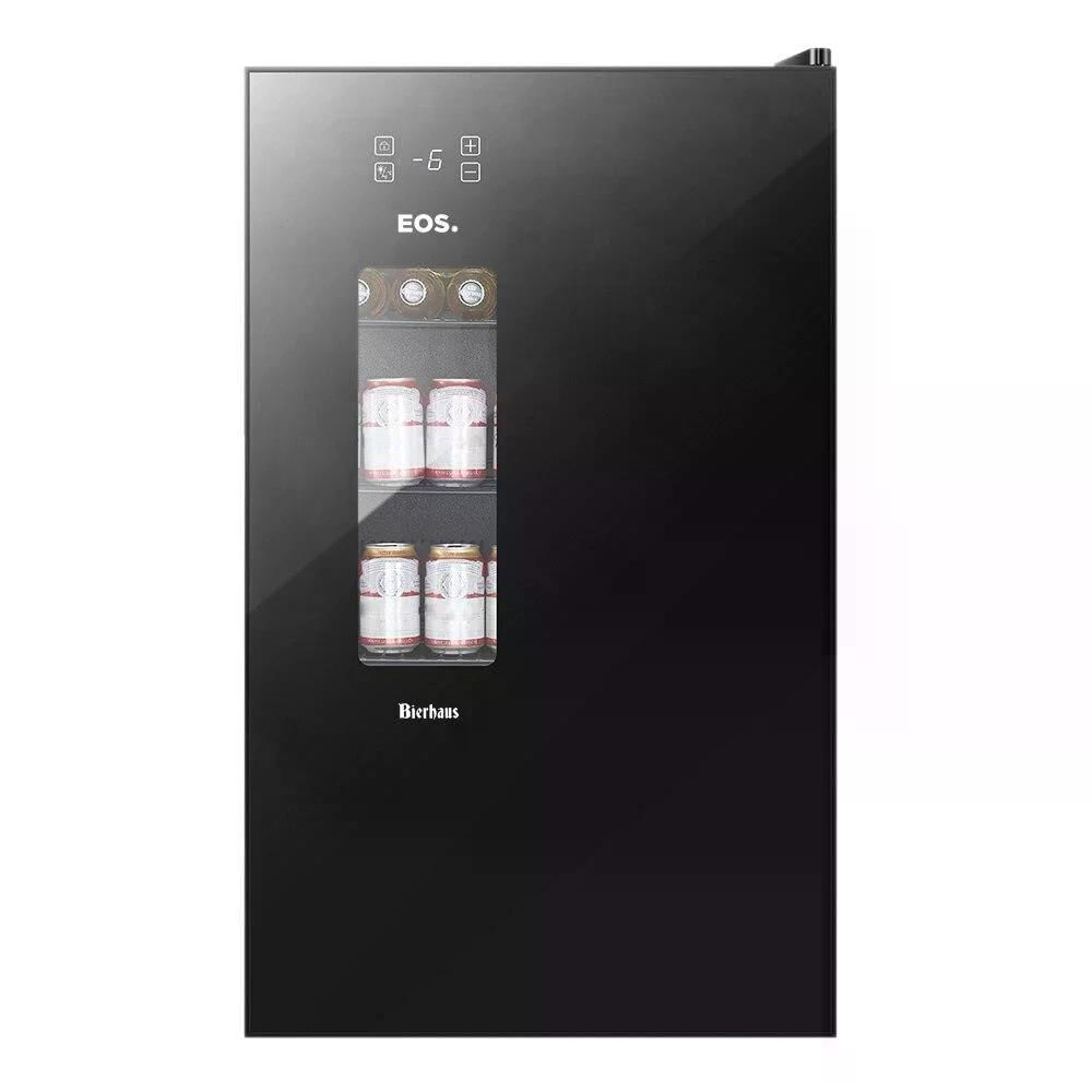 Cervejeira EOS Bierhaus 100 Litros Black Glass Frost Free ECE120 110V