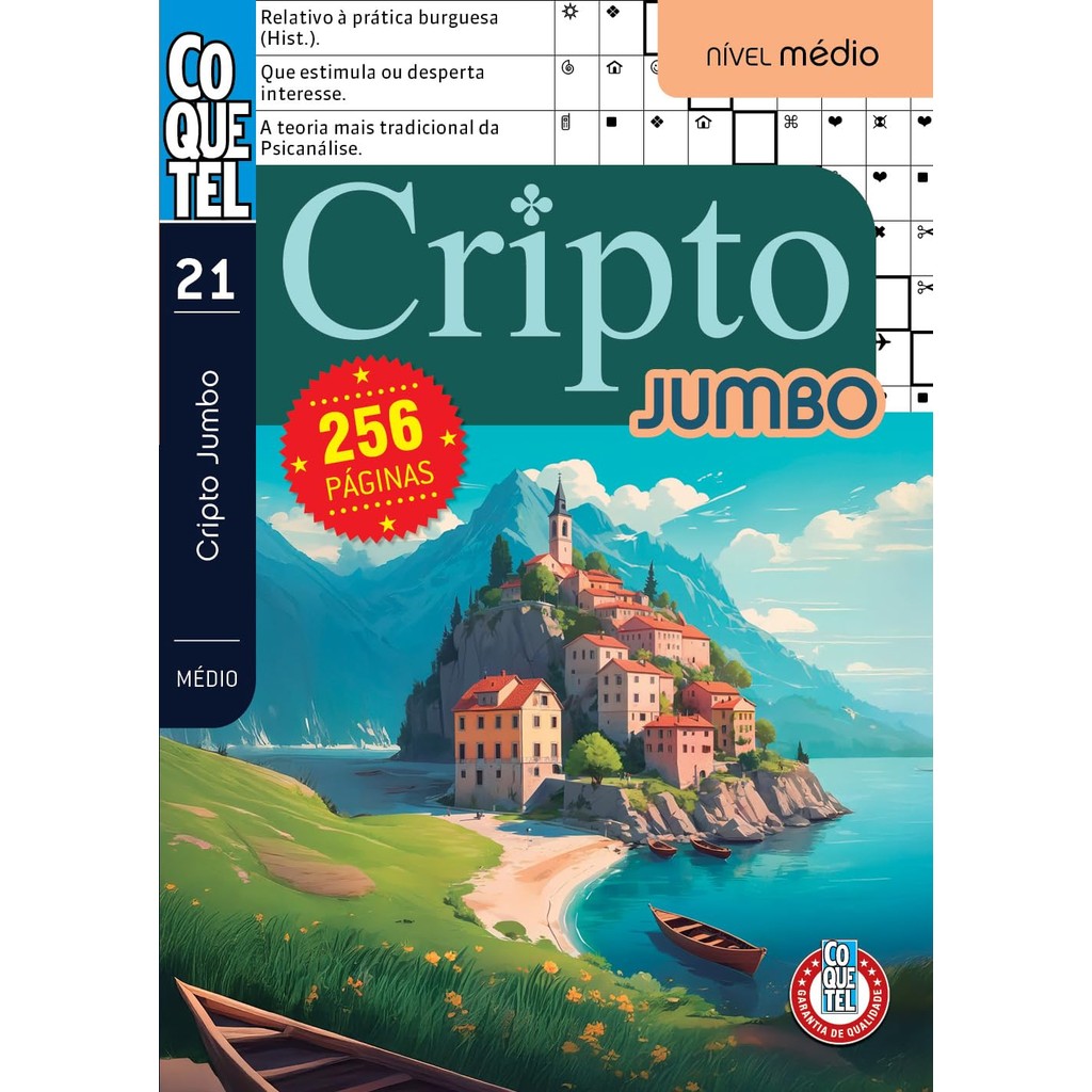 Livro Coquetel Cripto Jumbo | Nível Médio | Ed 21
