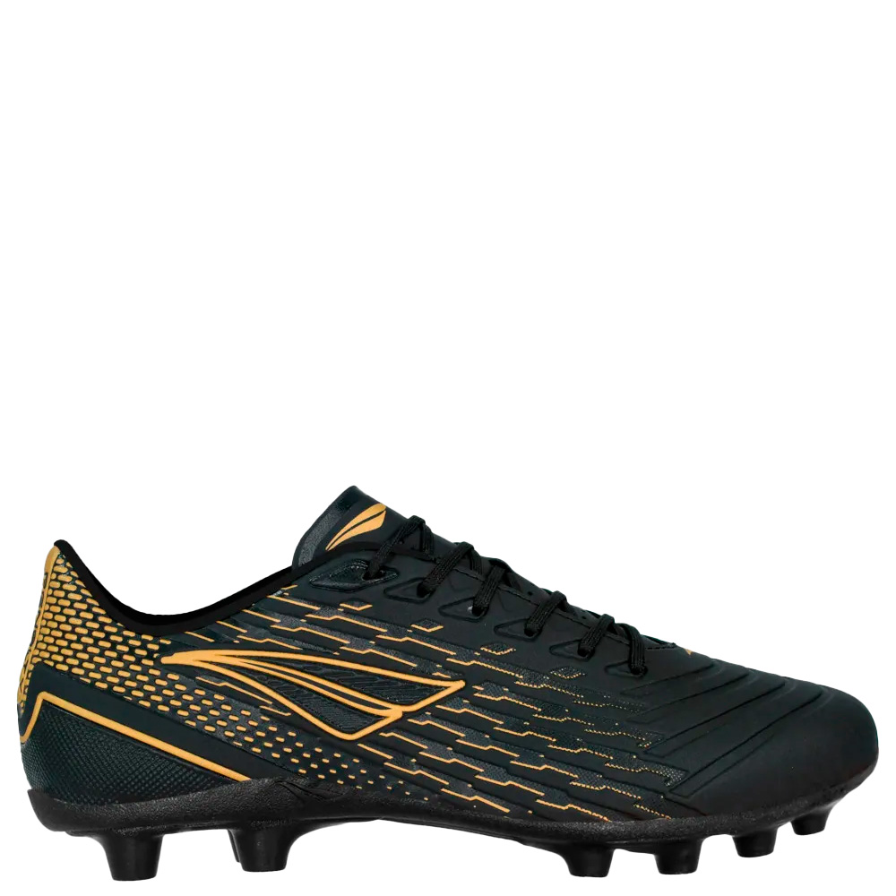 Chuteira Penalty Campo Garra Y-2.0 Black Metallic Gold — 28 / 29 / 30 / 31 / 32 / 34 / 40 / 41 / 42 / 43 / 44, Novo