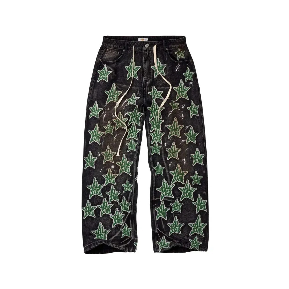 Calça Vale Lives Forever Starfall Denim Pants Black — 40, Novo