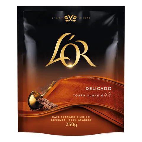 L'OR Café Torrado E Moído Delicado Sachê 250 G
