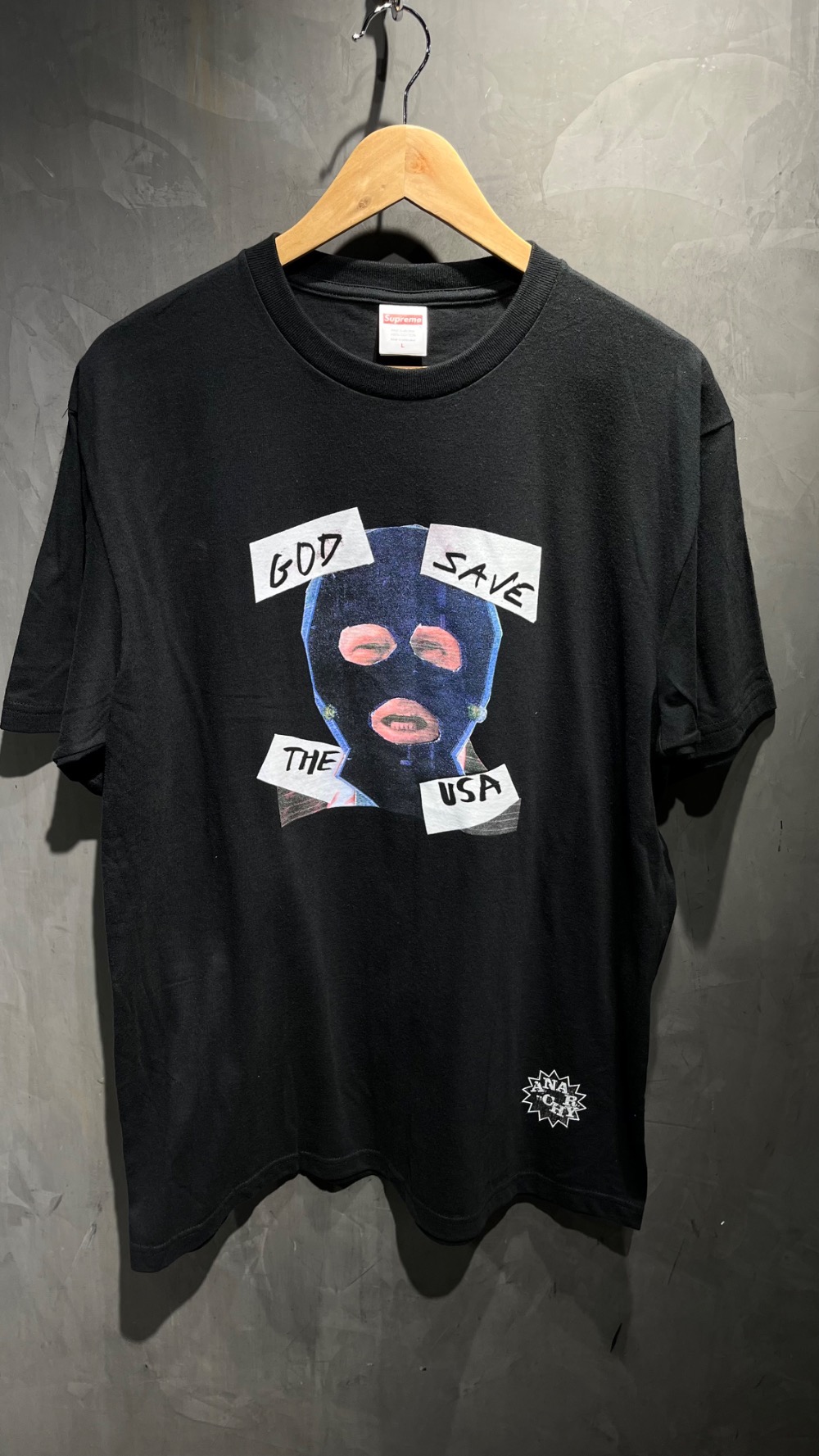 Camiseta Supreme God Save Us Black SS26-W7 — G / XXG, Novo