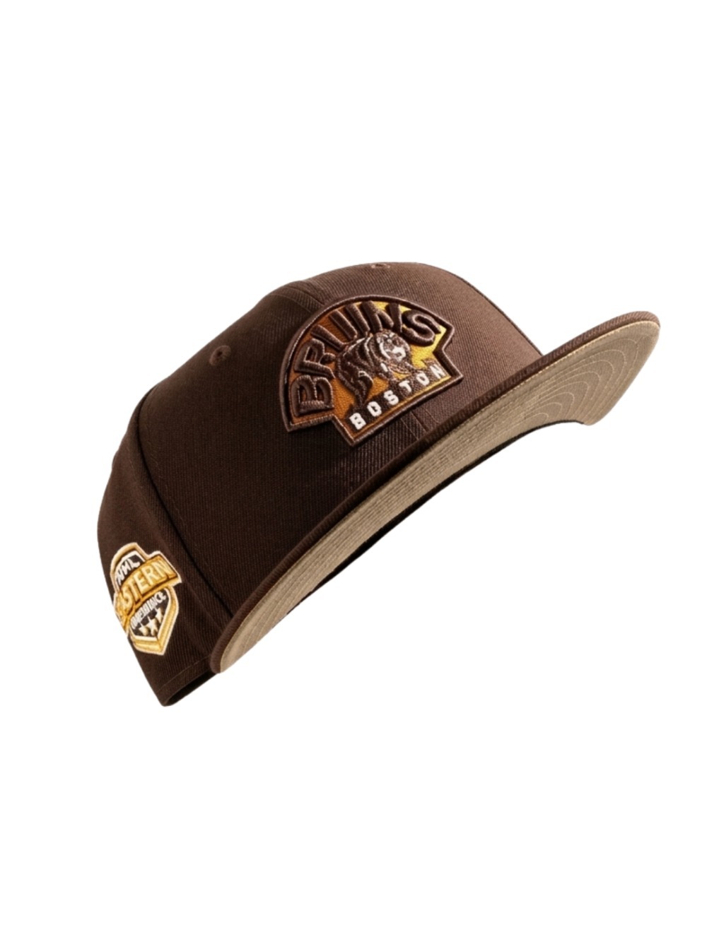 Boné New Era 59FIFTY Boston Bruins Backwoods Fitted Brown — 7-3/4, Novo