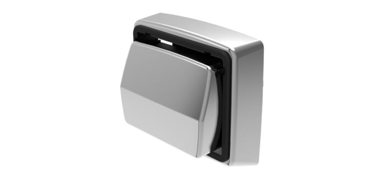 Acabamento Abs Black Com Tecla Para Válvula Descarga Hydra Max Blukit