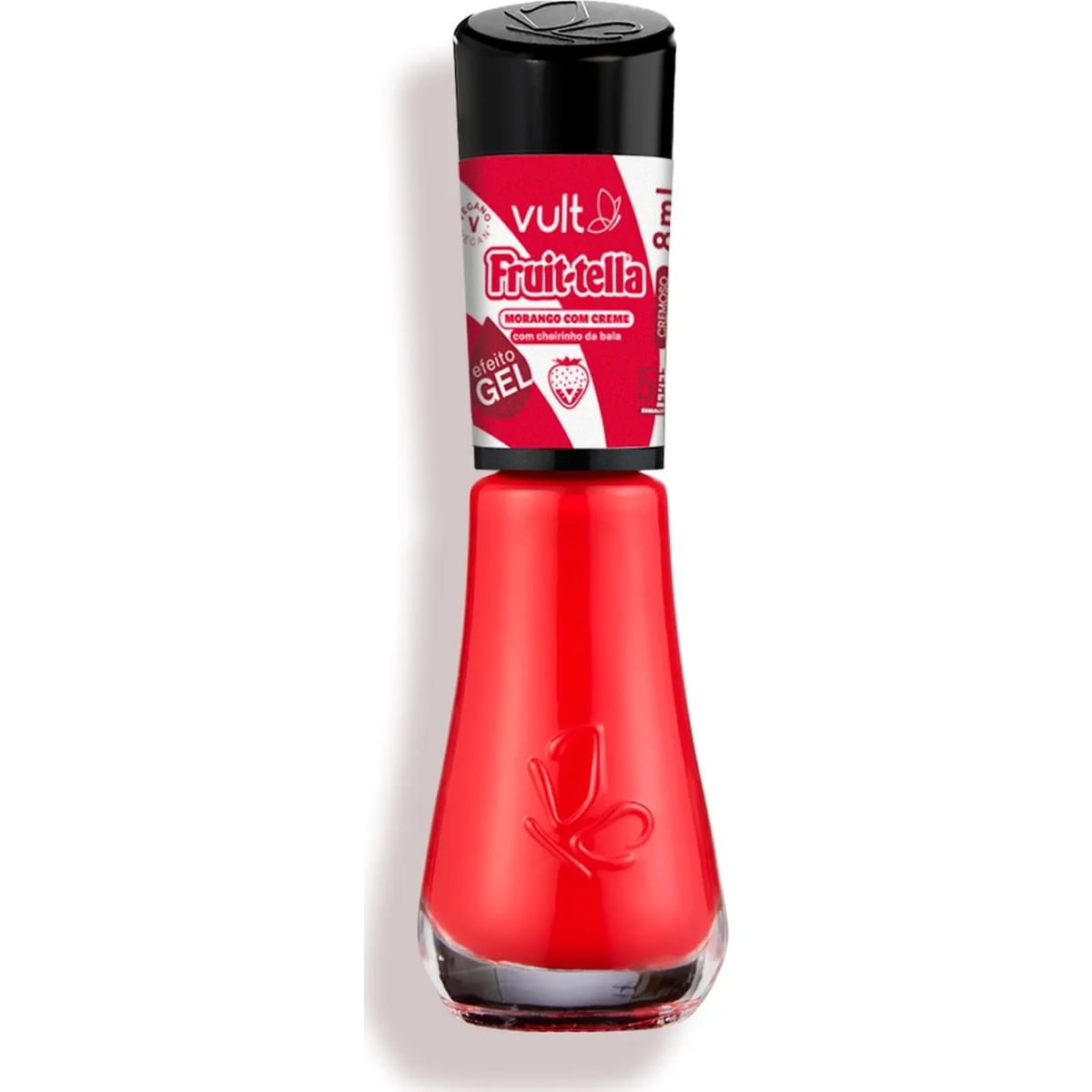 Vult Fruit-tella 5FREE Morango com Creme Esmalte Cremoso 8ml (7899852026510)