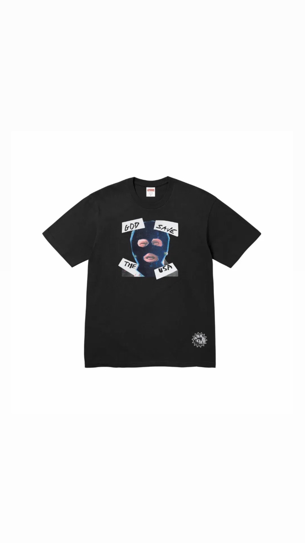 Camiseta Supreme God Save Us Black SS26-W7 — M, Novo