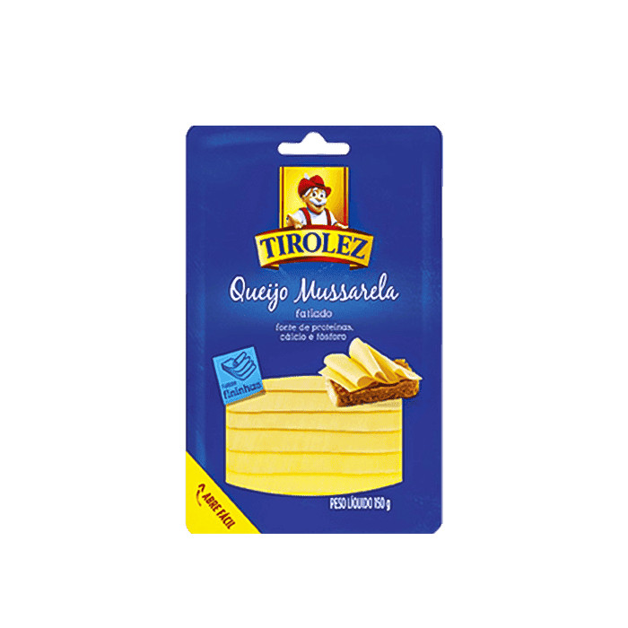 Tirolez Queijo mussarela fatiado 150g