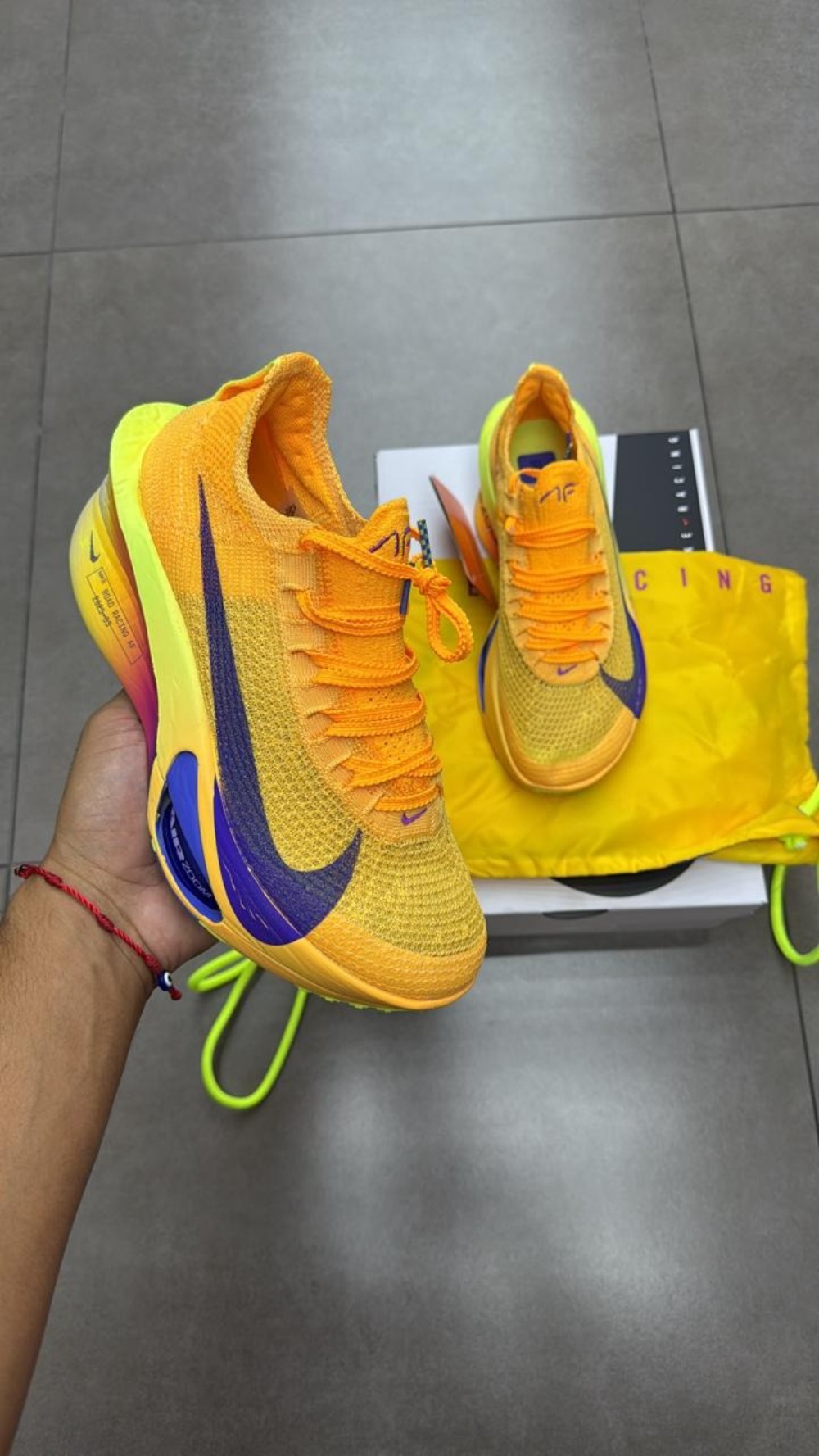 Nike Air Zoom Alphafly NEXT% 3 Laser Orange Indigo Burst — 38, Novo