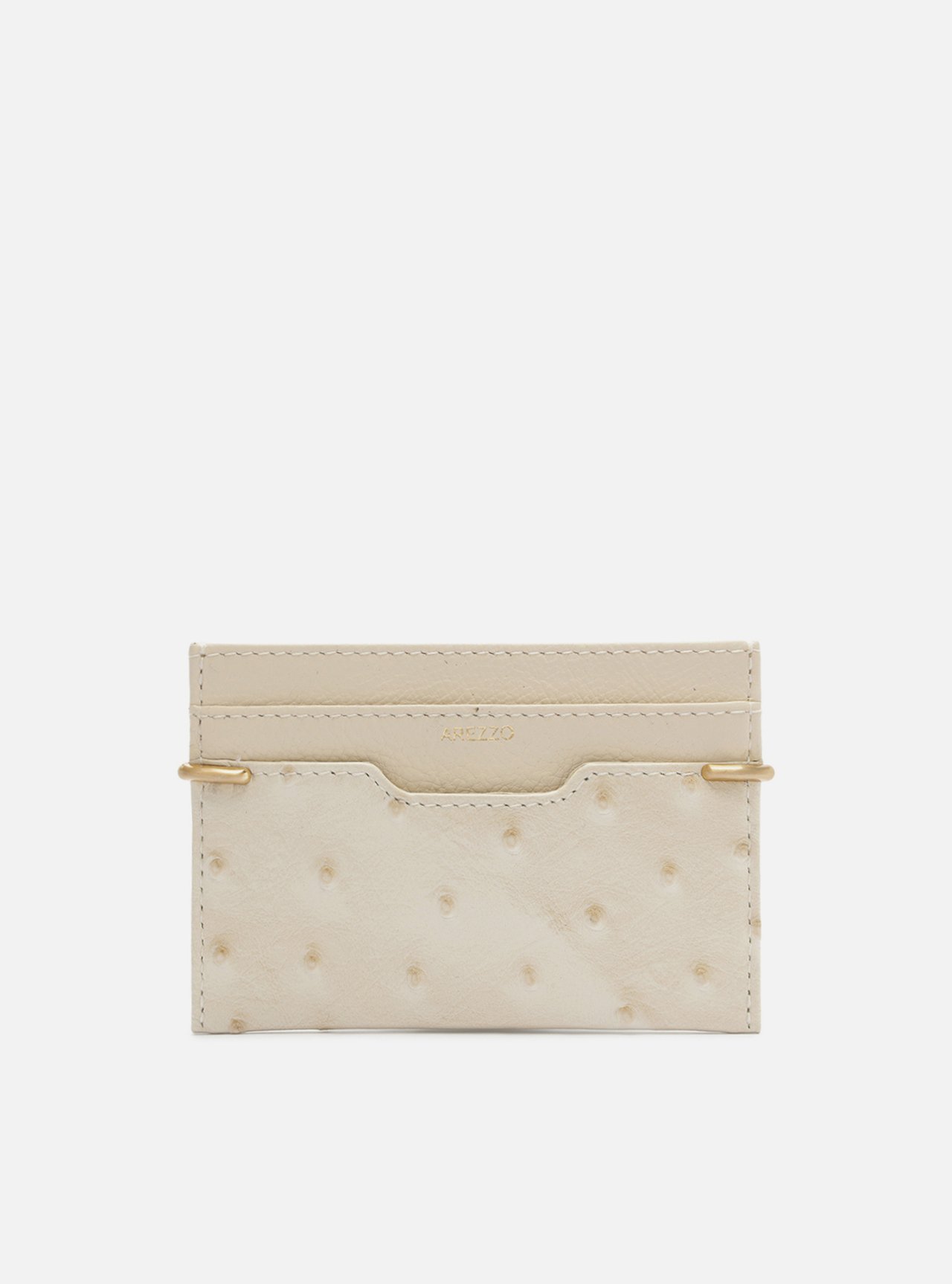 Porta-Cartões Branco Couro Snake Dots