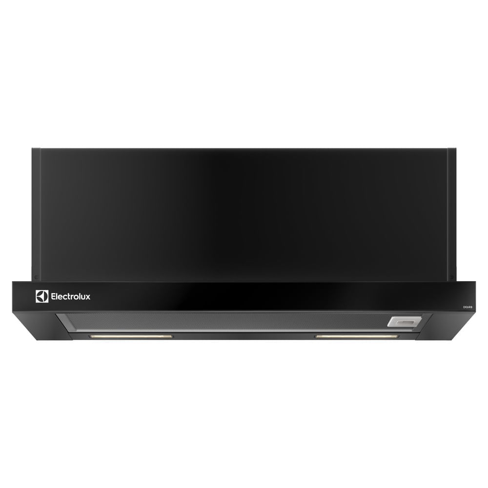 Depurador de Ar Electrolux 60cm Retrátil Preto Efficient com Luz de Led (DE6RB) 110