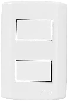 INTER. 2 TECLAS PARALELAS C/ PLACA 4X2 PLUZIE