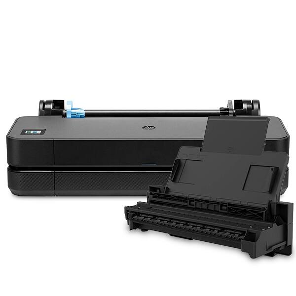 Impressora Plotter DesignJet HP T250 24" Wi-fi, Conexão Ethernet, Bivolt, 5HB06D + Alimentador Automático de Folhas 8AJ60A, HP - CX 1 UN