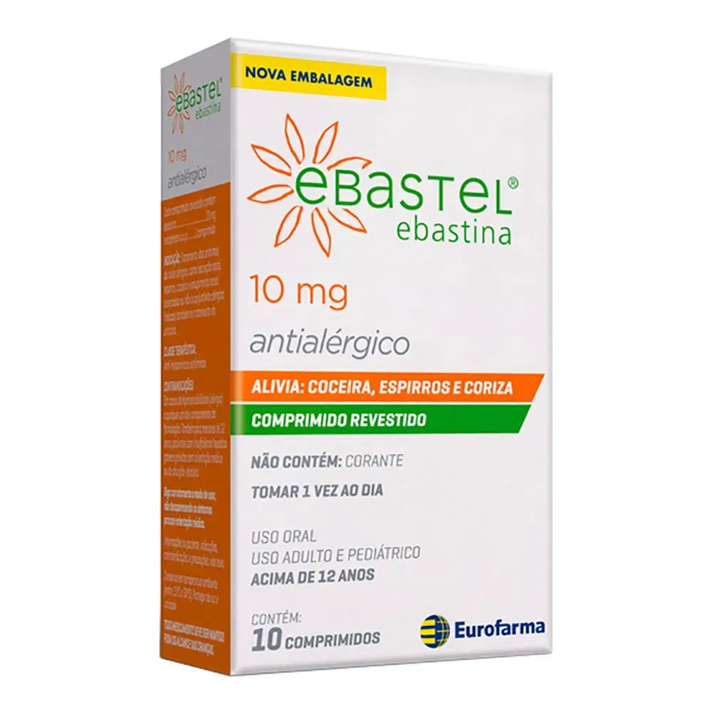 Ebastel 10mg 10 Comprimidos Revestidos