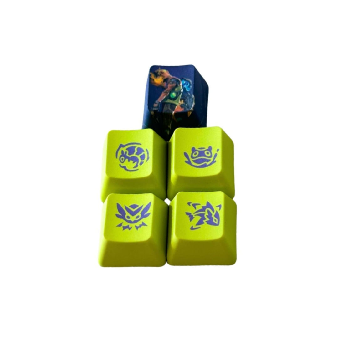Gekko - Kit 5 Keycaps Valorant Gekko