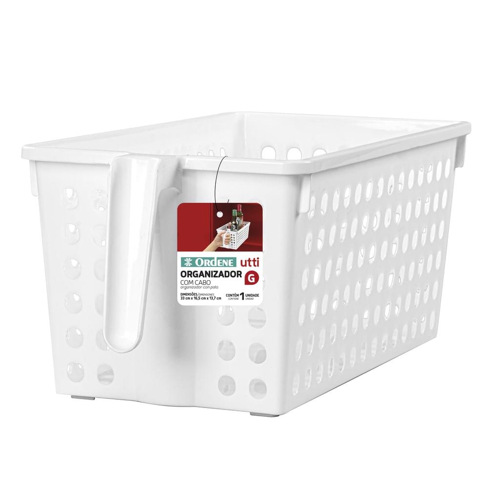 Organizador Plástico Multiuso Com Cabo G Or52152 Ordene