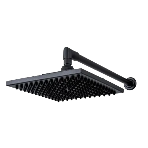 DUCHA AQUA MASTER QUADRADA 22X22CM BLACK AQUAPLAS