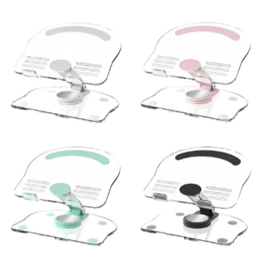 Suporte Para Celular e Tablet Mesa Universal Acrílico Alumínio Rotação 360° clip-icon Universal KA-C519