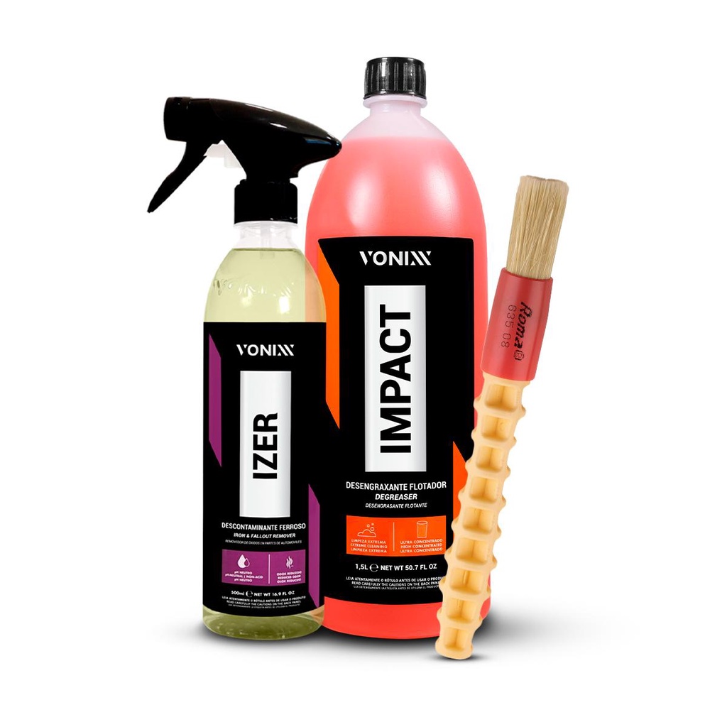 Kit Limpeza Automotiva - Izer + Impact