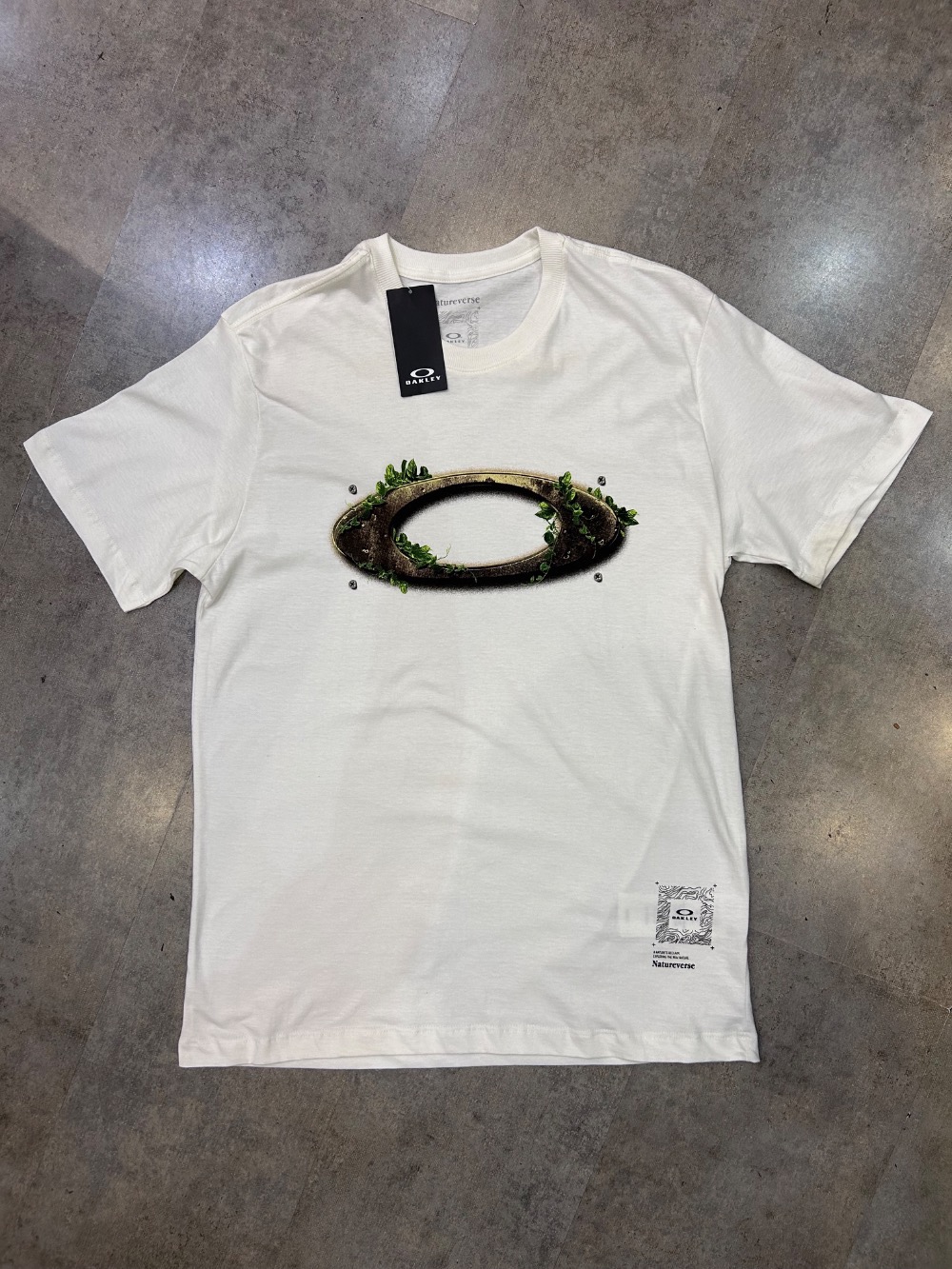 Camiseta Oakley Natureverse Rusty Ellipse Blackout — P / M / G / XG, Novo