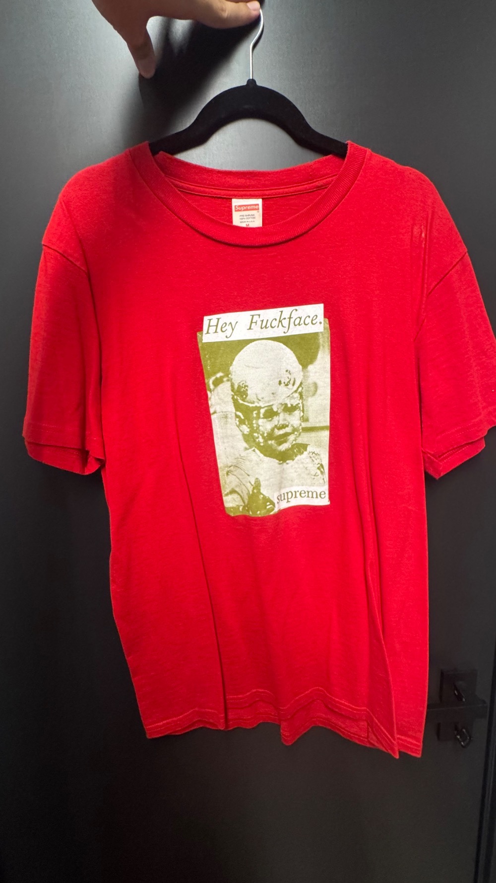 Camiseta Supreme Hey Fuckface Red — M, Usado