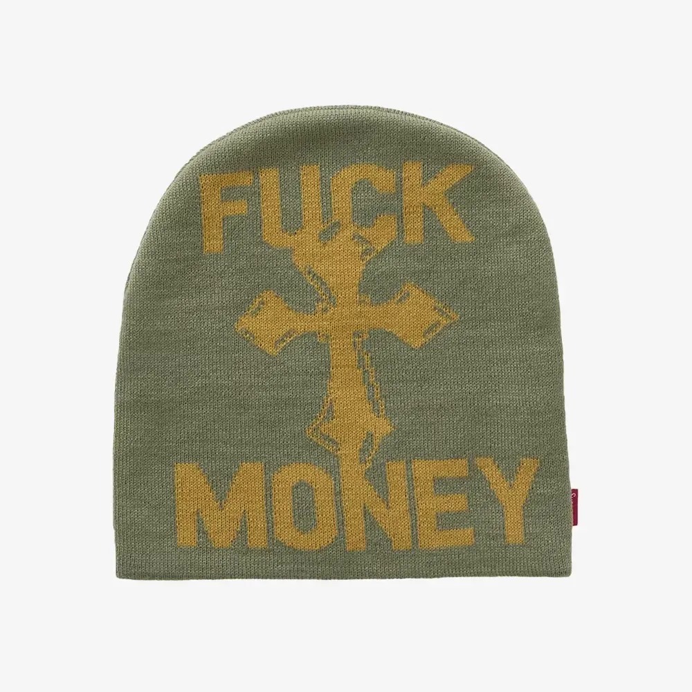 Touca Supreme Fuck Money Green — Único, Novo