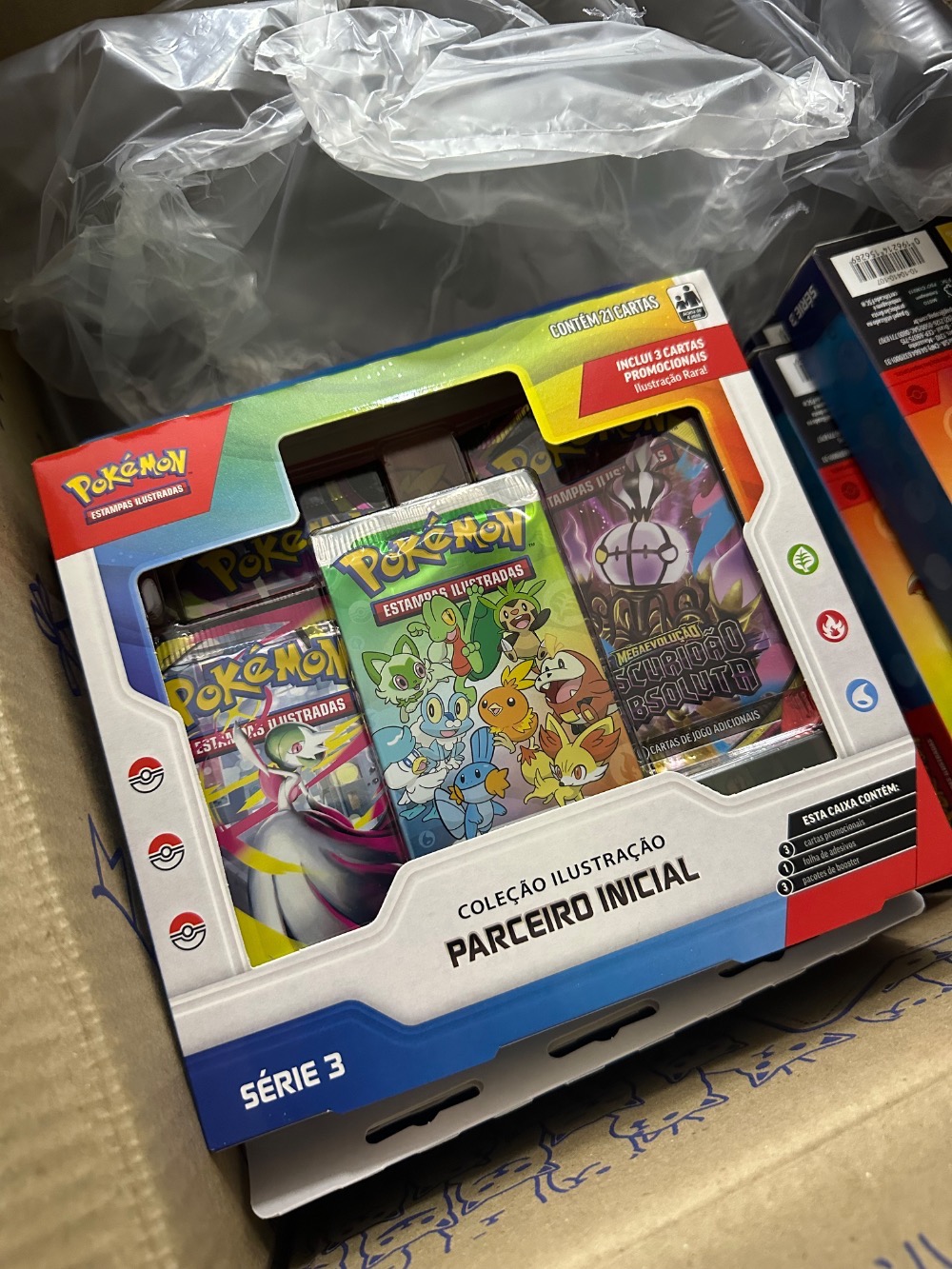 Box Coleção Parceiro Inicial Série 3 Pokémon TCG PT-BR — Único, Novo