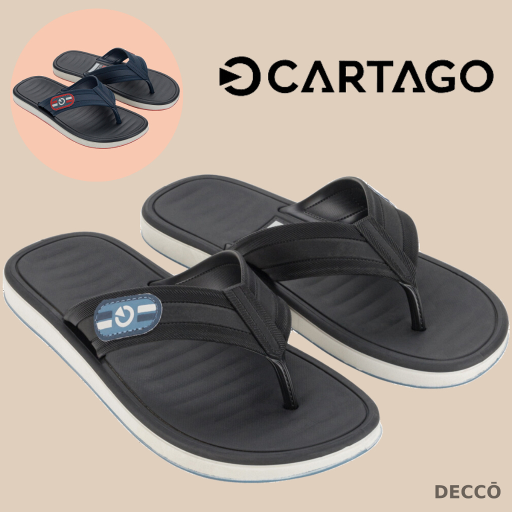 Chinelo de Dedo Cartago Modelo Paris II Casual Masculino Sola Antiderrapante Ultra Confortável Leve