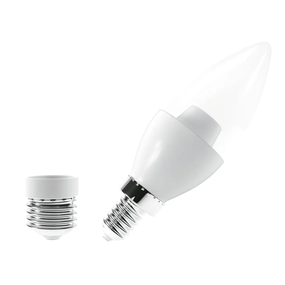 Lâmpada Vela Led E14 E27 6W 2700K Bivolt Luminatti
