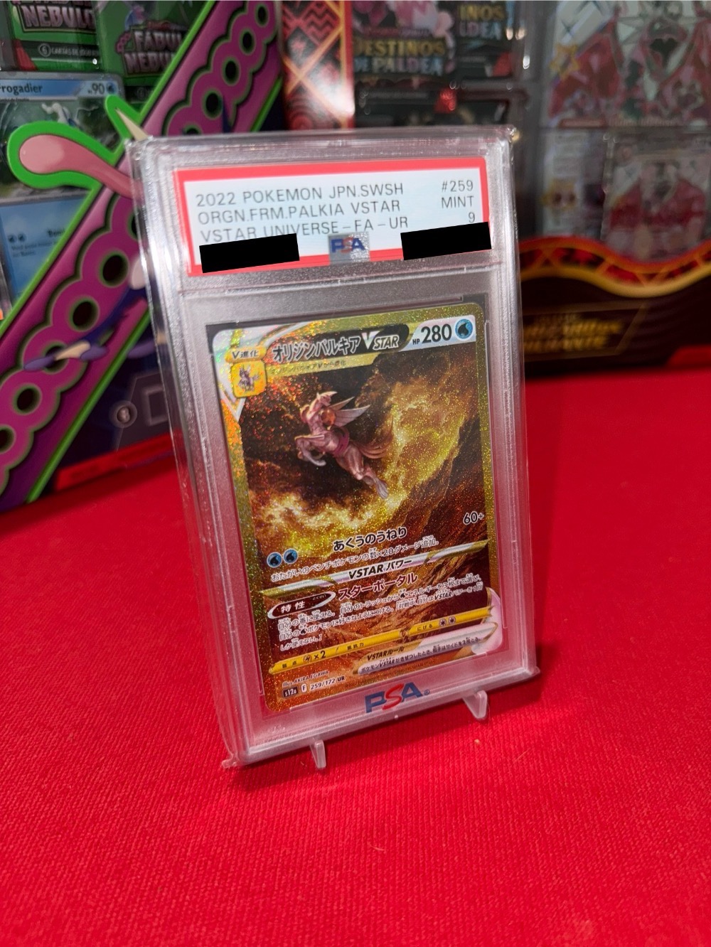 Palkia Forma Origem VSTAR (259/172) VSTAR Universe Pokémon TCG JPN — PSA 9, Novo