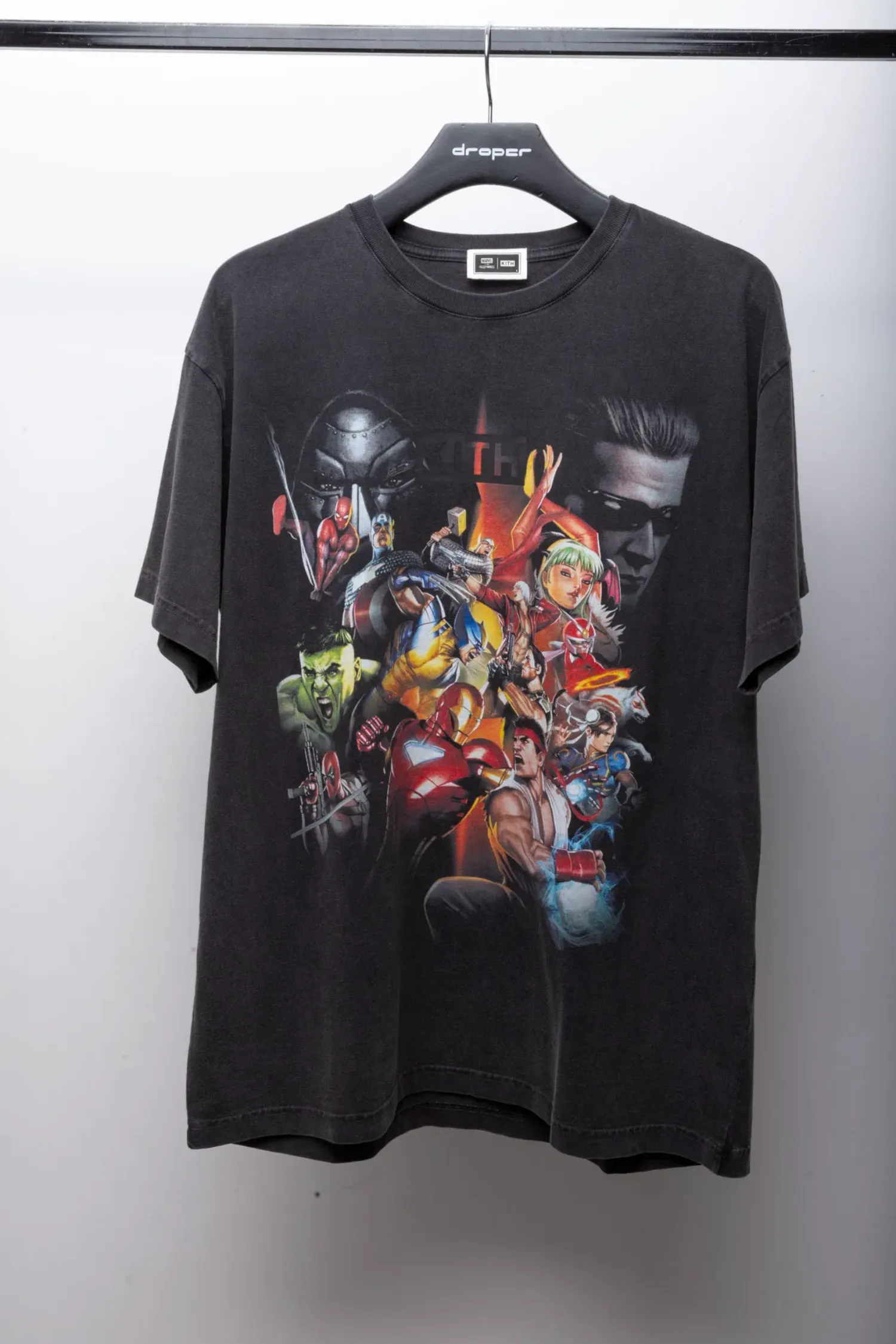 Marvel vs. Capcom x Kith Camiseta Ultimate Vintage Black — G, Novo