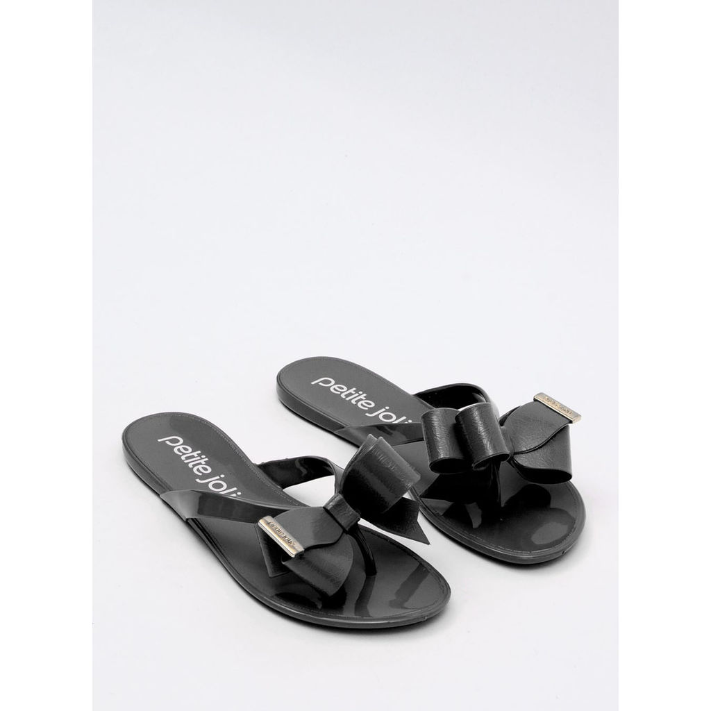 Foto 2 de Chinelo Petite Jolie Lucky Preto/Branco PJ4533