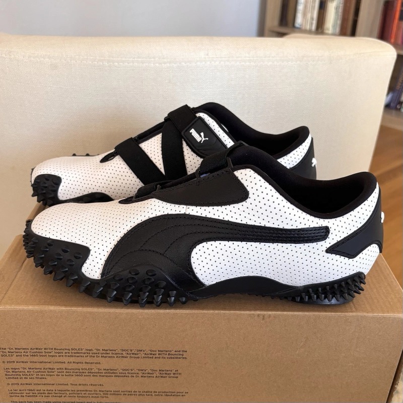 Foto 3 de Puma Mostro Perforated Leather White Black — 40, Novo
