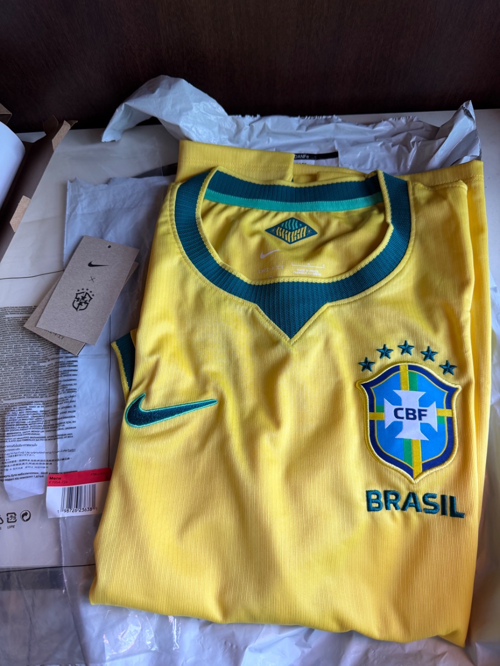 Camiseta Nike I Brasil 2026/27 Torcedor Pro Yellow — G, Usado