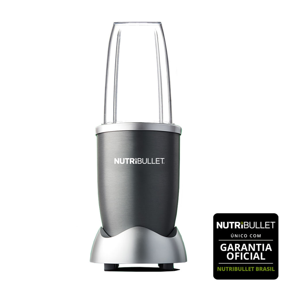 Foto 2 de Nutribullet 600W Cinza - Liquidificador Individual Blender e Extrator de Nutrientes 110