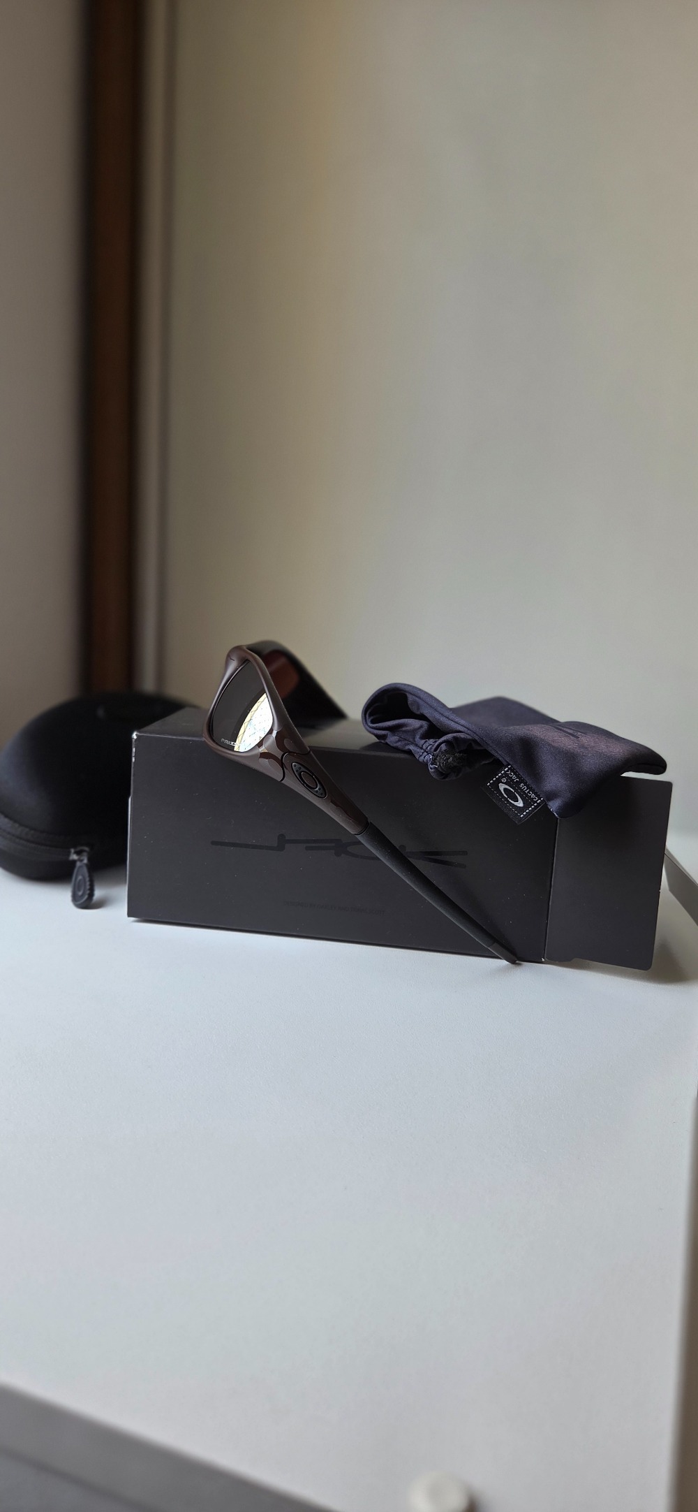 Cactus Jack x Oakley Óculos Straight Jacket 99 Brown — Único, Novo