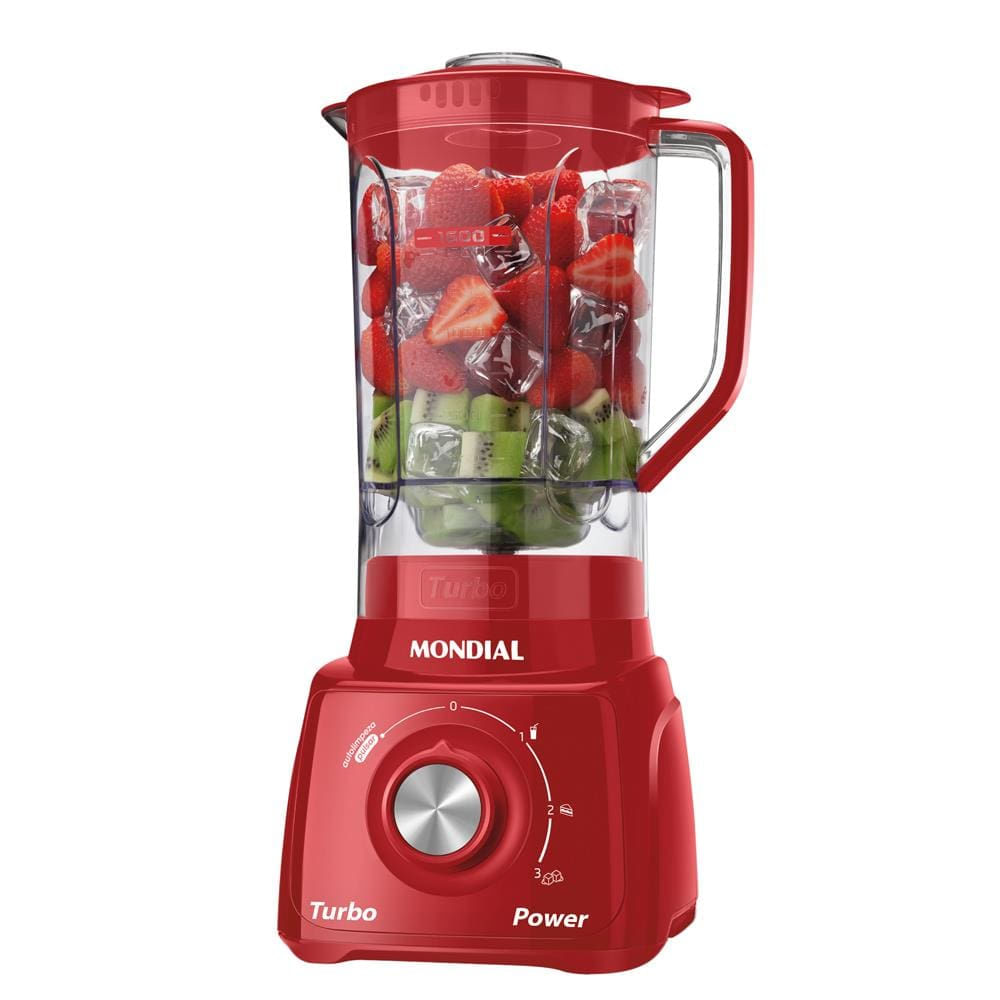 Liquidificador Mondial Turbo Power L99-FR 2,2L 500W 3 Velocidades Vermelho Vermelho / 110