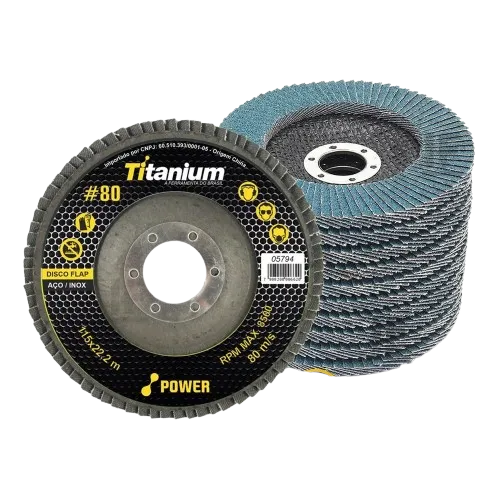 DISCO FLAP POWER CURVO ZIRCÔNIO 4.1/2 TITANIUM