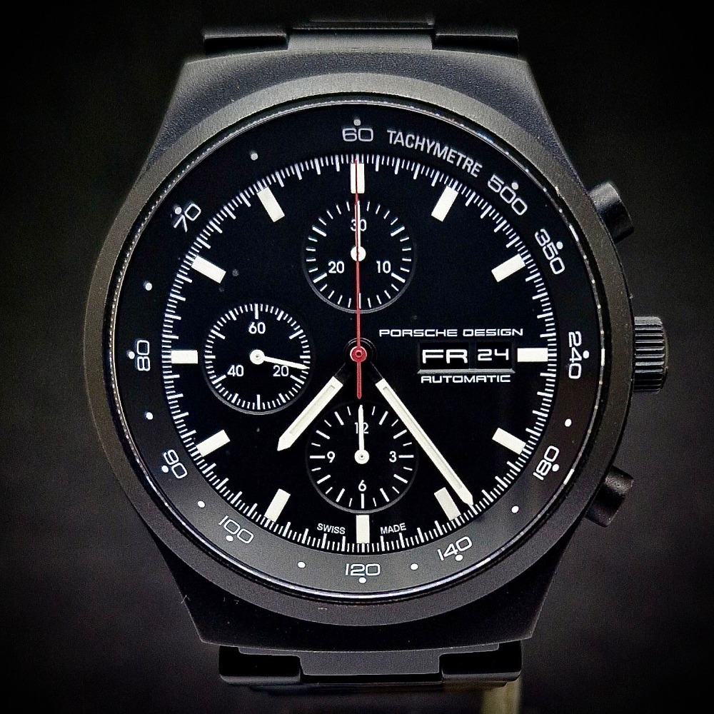 Relógio Porsche Design Heritage Chronograph Black 44mm — Único, Usado