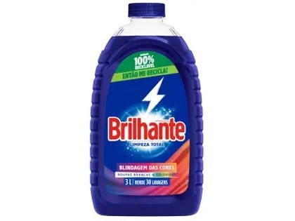 [Regional] Sabão Líquido Lava Roupas Brilhante Limpeza Total 3L