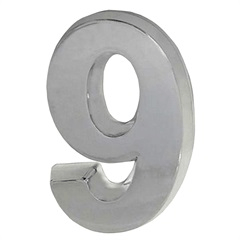 Número 9 Abs/Cromado 14,8cm Fixtil