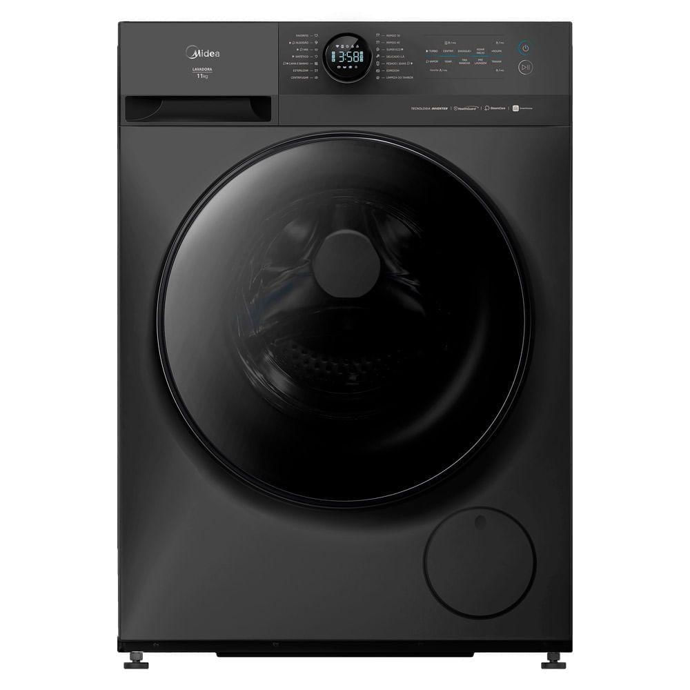 Máquina de Lavar Midea 11kg Slim Healthguard Conectada Titanium MF201W110WB/GK-02 220V
