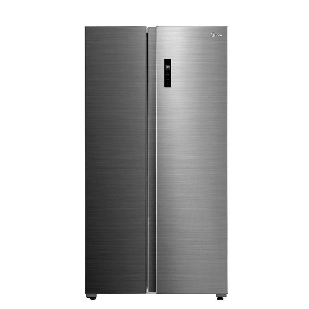 Geladeira Midea Side by Side Inverter Inox Conectada 511L 110V MD-RS710FGD461