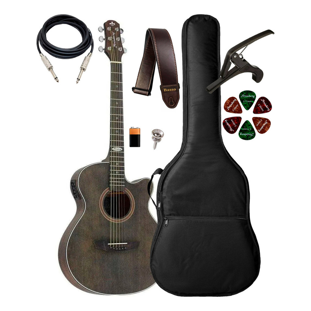 Violão Strinberg Sa200c Tos + Capa Luxo E Acessórios