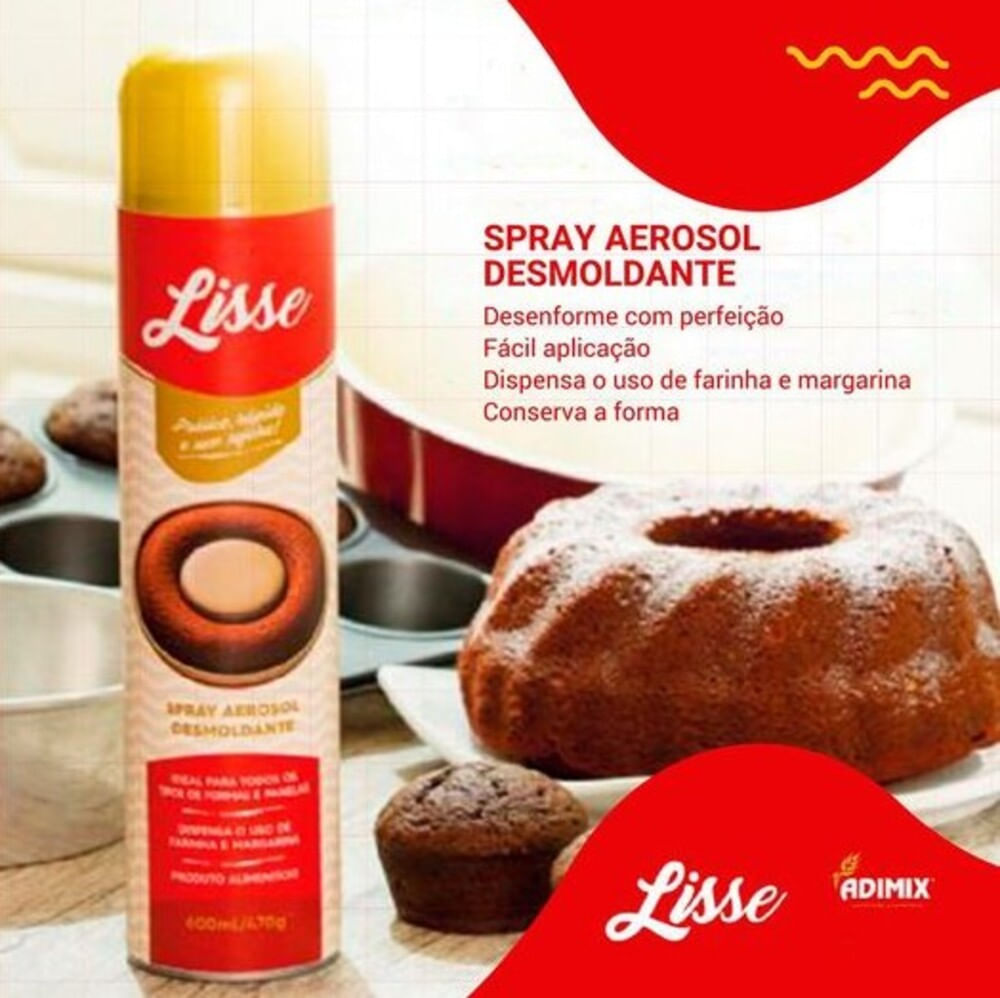 Foto 2 de Desmoldante Lisse em Aerosol 600ml Adimix